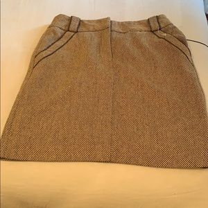 NWT British Khaki tweed skirt